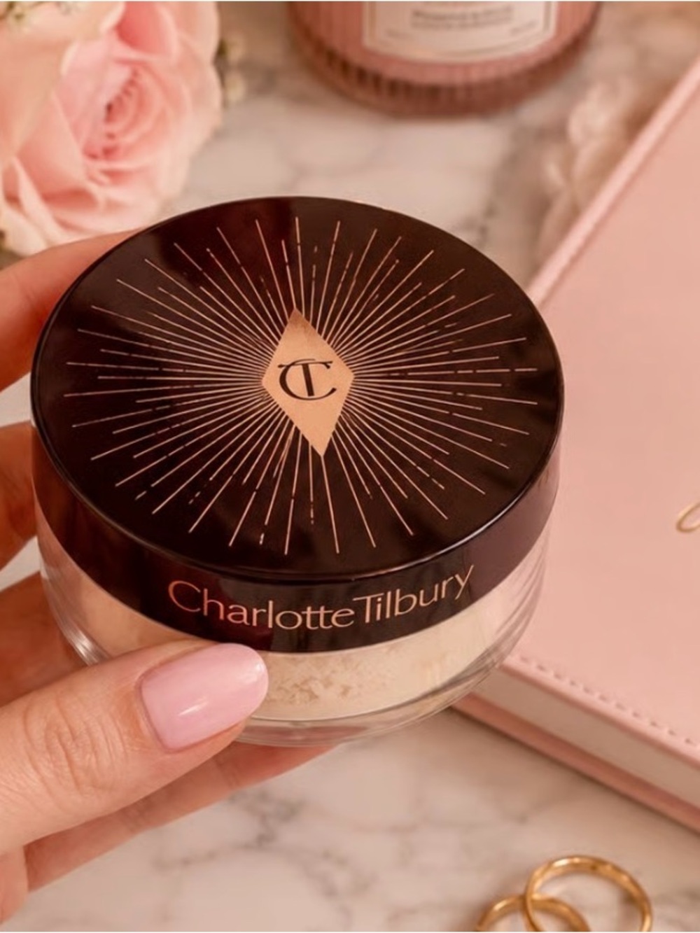 Charlotte Tilbury Airbrush Flawless Blur Loose Setting Powder  - Medium/Tan